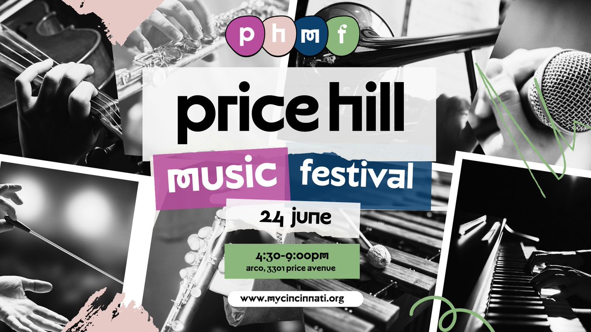 🌟Save the date!🎶The Price Hill Music Festival is Sat, June 24, from 4:30 - 9 p.m. at ARCO Cincy (3301 Price)!🎻Join <a href="/MYCinci/">MYCincinnati</a>, 10 ensembles w/60 professional   musicians, including <a href="/QueenCityOpera/">Queen City Opera</a> &amp; @CincyChamberOrc for an engaging   night of music. FREE fb.me/e/1dMPpGEO2