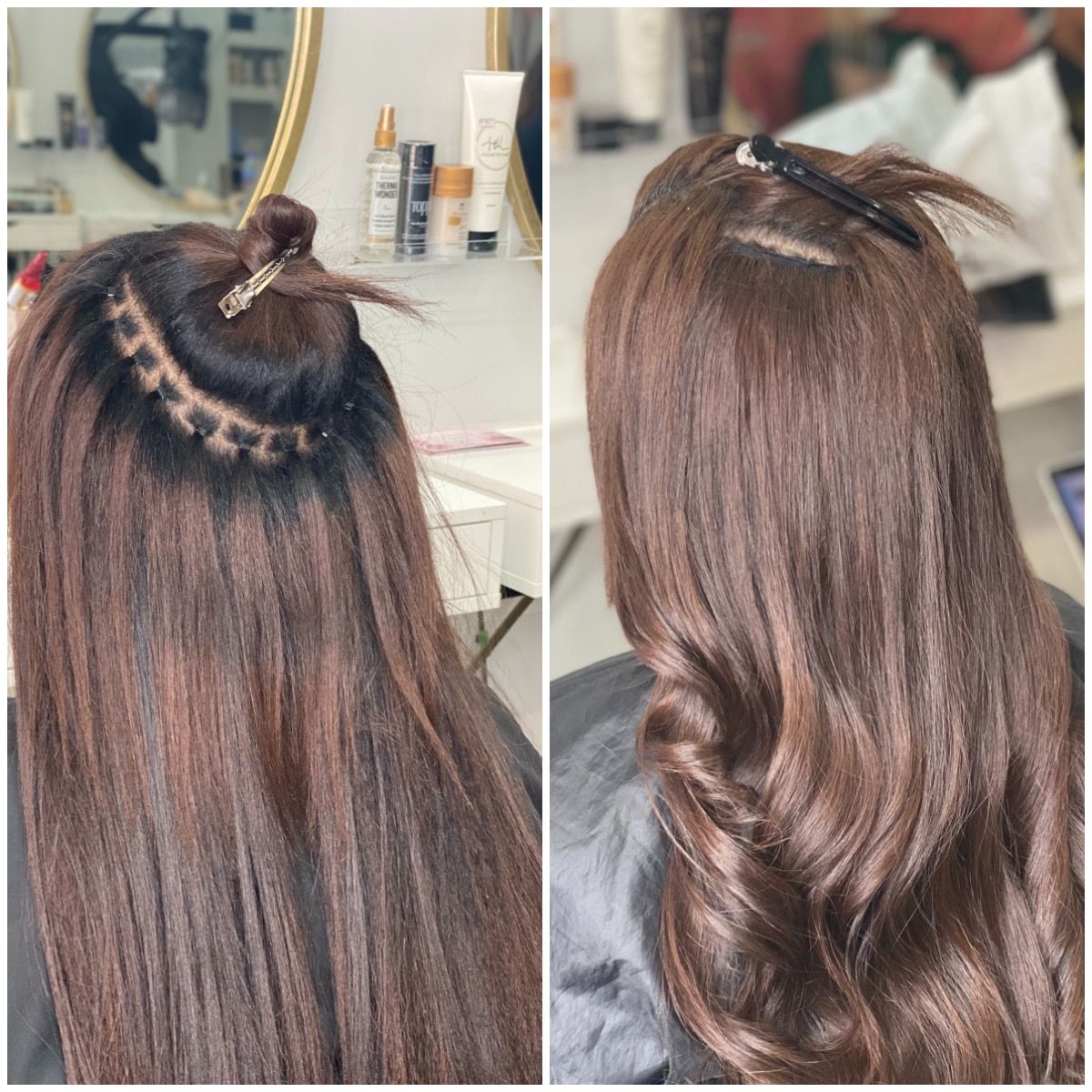 Who doesn't love a transformation?😍 We love to see a House of Hair UK before & after shot 👏🏾

If you've recently visited us in our London salon make sure you tag us in your pics. 

#houseofhairuk #hairextensions #hairtransformation #LAweave #texturedhairextensions #hairsupplier