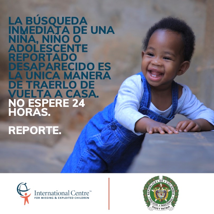 PoliciaPasto's tweet photo. ¿Has tenido la oportunidad de ayudar a algún niño perdido? Si un niño, niña o adolescente desaparece, comunícate inmediatamente a las lineas 141 de
@ICBFColombia
o linea de emergencia 123. 👮🏻♂️ 📷
@ICMEC_official
#MissingButNeverForgotten #DiosYPatria https://t.co/G5LfuTldw5