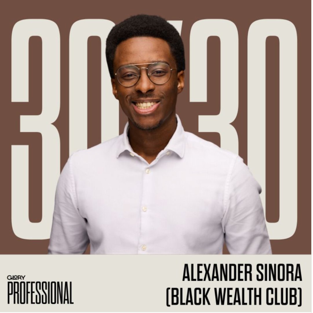 Let’s celebrate <a href="/BKRCapital/">BKR Capital</a> VC Fellow @AlexanderSinora being on <a href="/GloryMediaCA/">Glory Media</a>’s 30 x 30 list along with other incredible entrepreneurs, athletes, creators, and changemakers. Congrats and keep shining!

#BKR #GLORY30X30 #VentureCapital #BlackExcellence #BlackInTech #BlackFounders