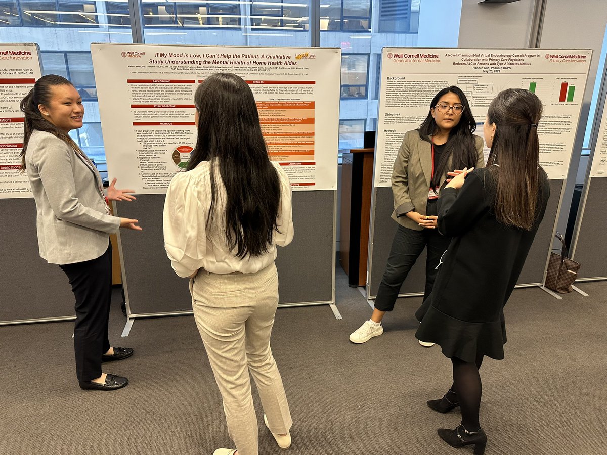 So proud of the <a href="/WCMGIM/">General Internal Medicine</a> research assistants presenting their work at the #PCIHM23 @CiscoEspinosa <a href="/Yalayneee/">YulianaD</a> <a href="/caroline_z87/">Caroline</a>