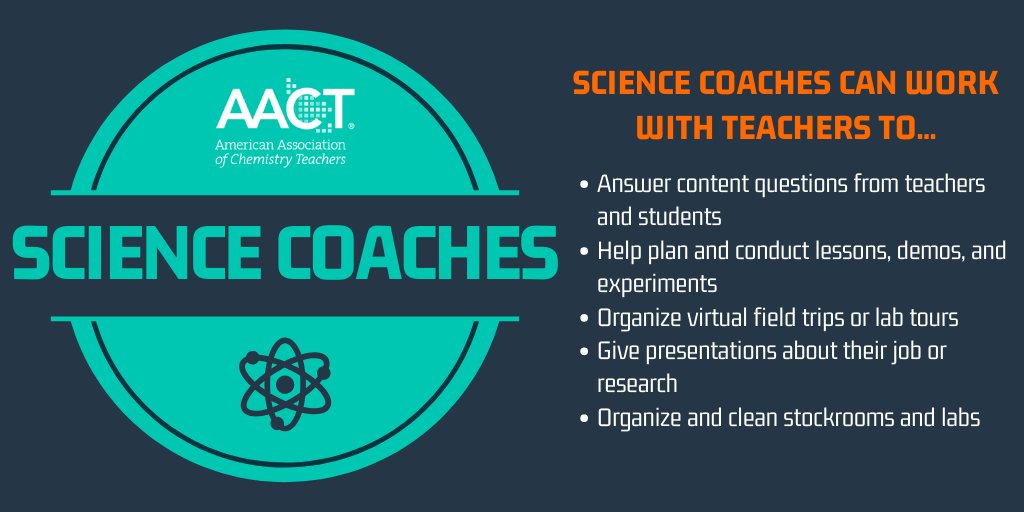 ICYMI: Science Coaches applications are now open! In this program, K-12 teachers collaborate throughout the school year with a chemistry professional who can bring chemistry to life! Participants will receive a $550 gift certificate for Flinn Scientific.  fal.cn/3yxJO