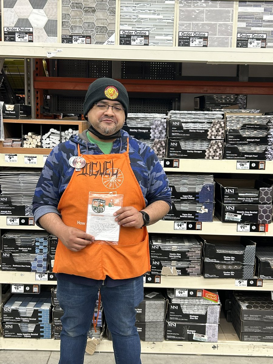 Congrats to Miguel P our Flooring associate always determined and passionate about maintaining department standards in flooring! 
Well deserved! 
<a href="/MannyZ1961/">Manny</a> @LemmaTony <a href="/D65Hutch/">Gary Hutchinson</a>