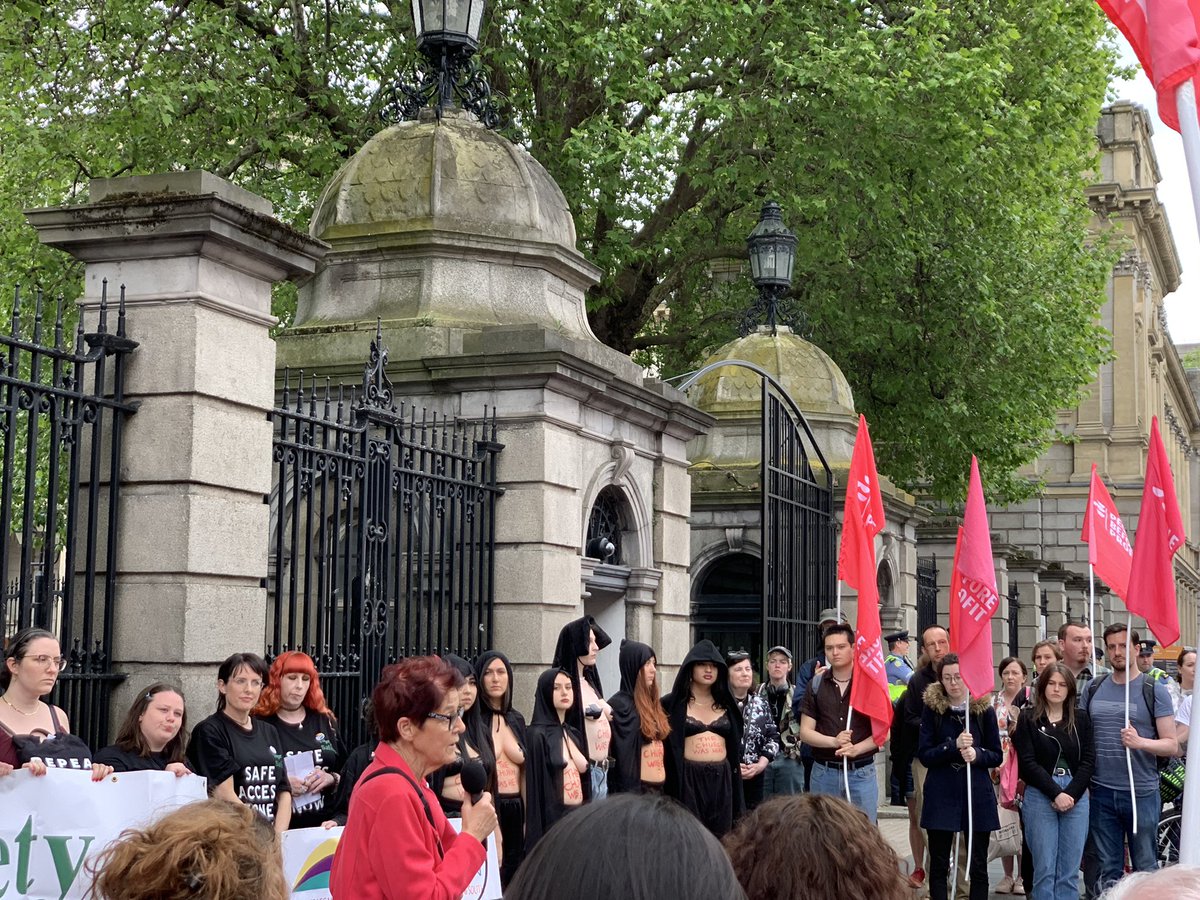 sorchauc's tweet photo. Demonstration to celebrate #Repeal and demand legislation that better reflects the will of the people and, most importantly, respects women’s bodily integrity and human rights. Remove the barriers to women’s healthcare and decriminalise doctors who care for them. https://t.co/tLPvLFank4