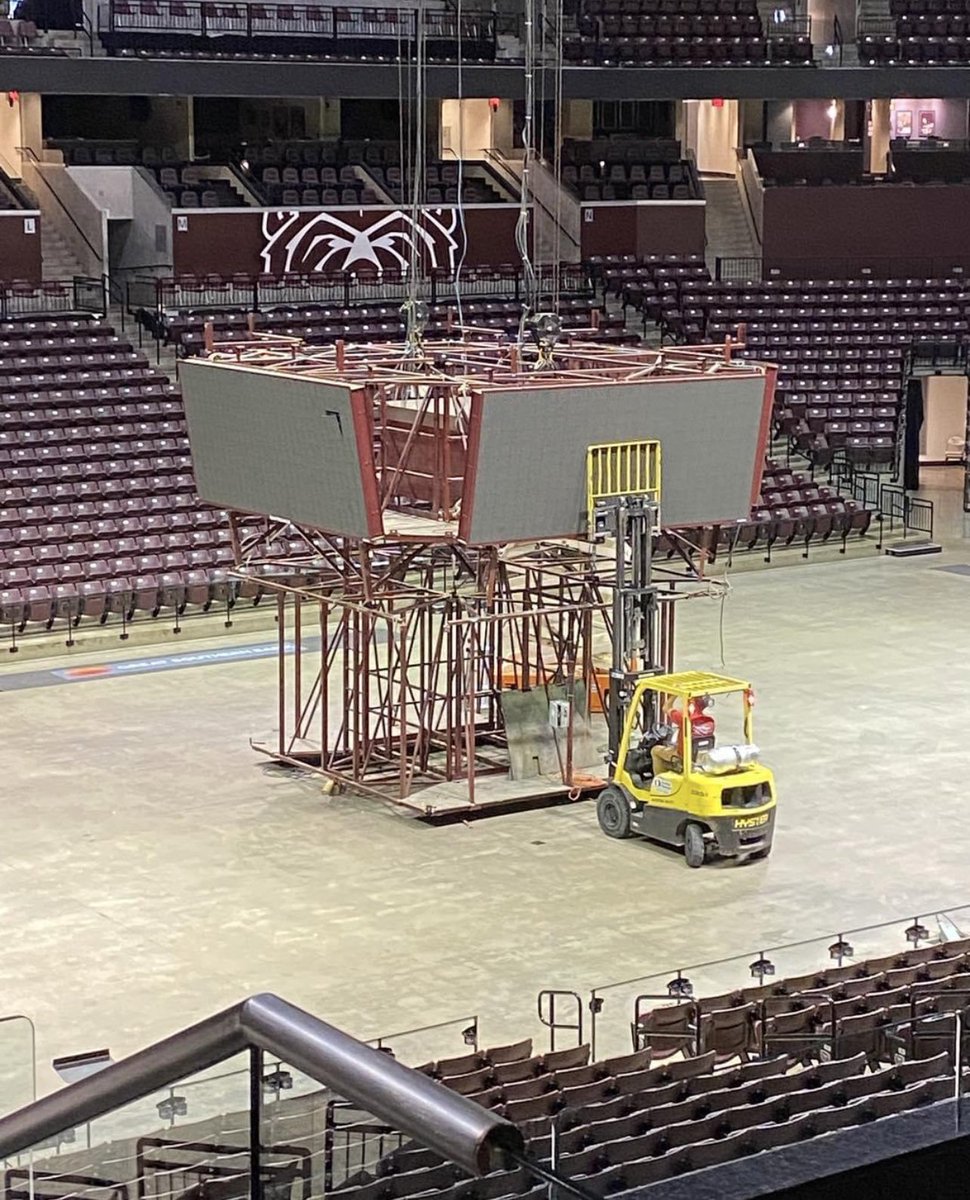 We are clearing the way for our new video board that will arrive later this summer.