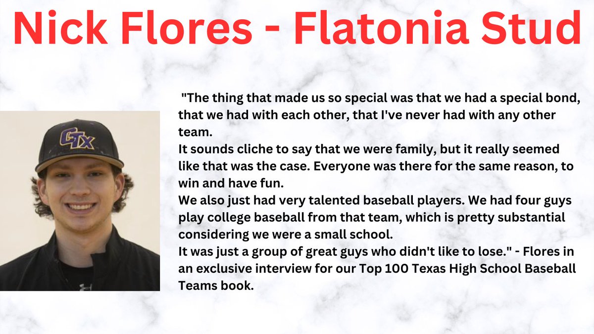 Texas Baseball on Twitter "Nick Flores on his 2016 state championship