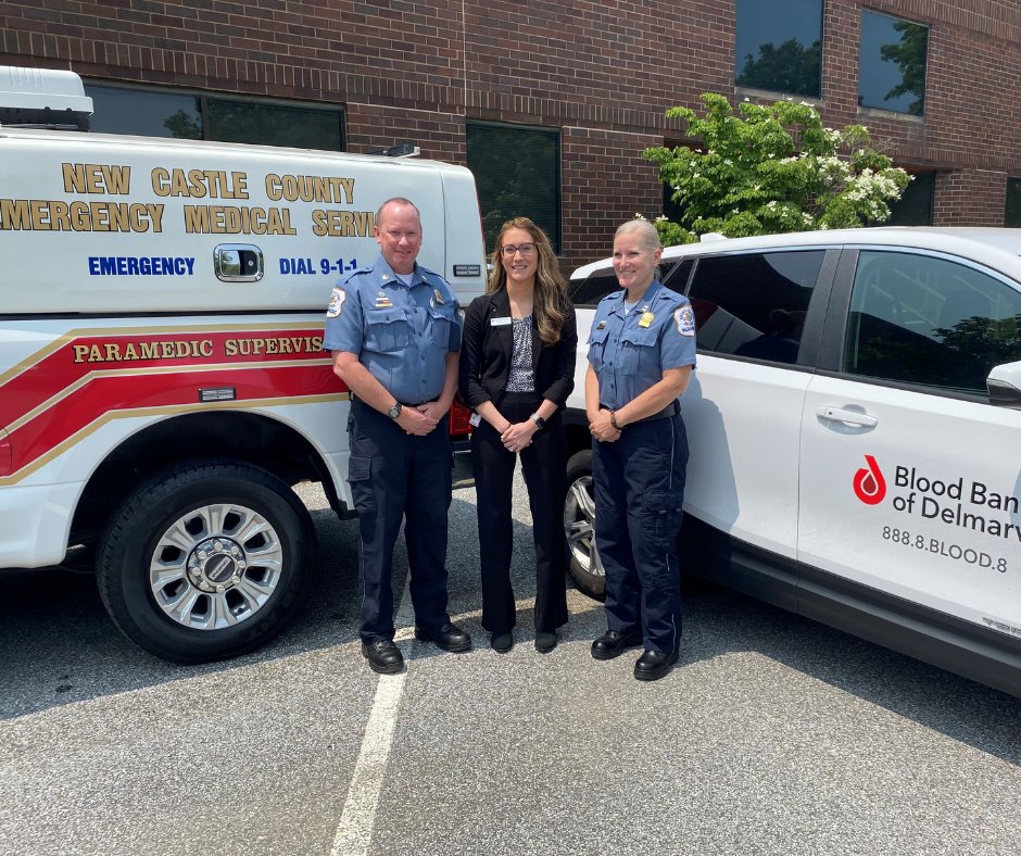 We're breaking barriers for better patient care! Yesterday we launched a new whole blood program with @NCCDE  and @sussexde_govt. Paramedics now carry Low Titer Type O Positive whole blood for on-the-spot transfusions, saving precious time and increasing survival rates. 🚑
