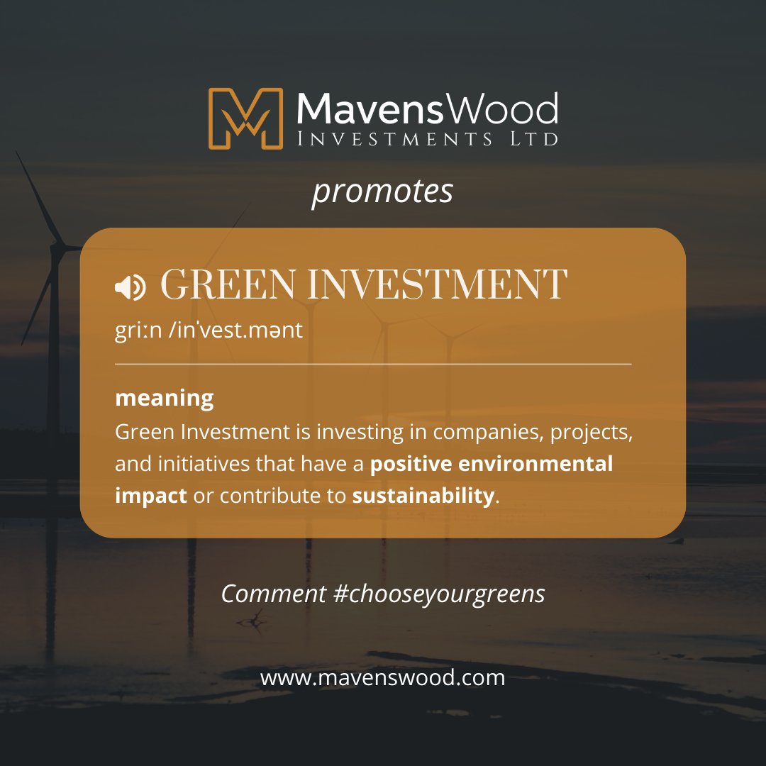Your investment has the power to drive environmental change and financial growth.

#GreenInvestment #SustainableInvesting #RenewableEnergy #ClimateAction #ImpactInvesting #CleanEnergy #EcoFriendlyInvestments #SustainableFuture #EthicalInvesting