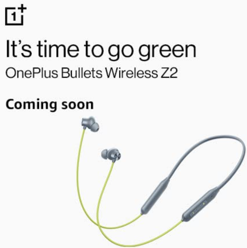 stufflistings's tweet photo. OnePlus Bullets Wireless Z2 Green colour coming to India.
#OnePlus #OnePlusBulletsWirelessZ2 https://t.co/nZLH4PFouo