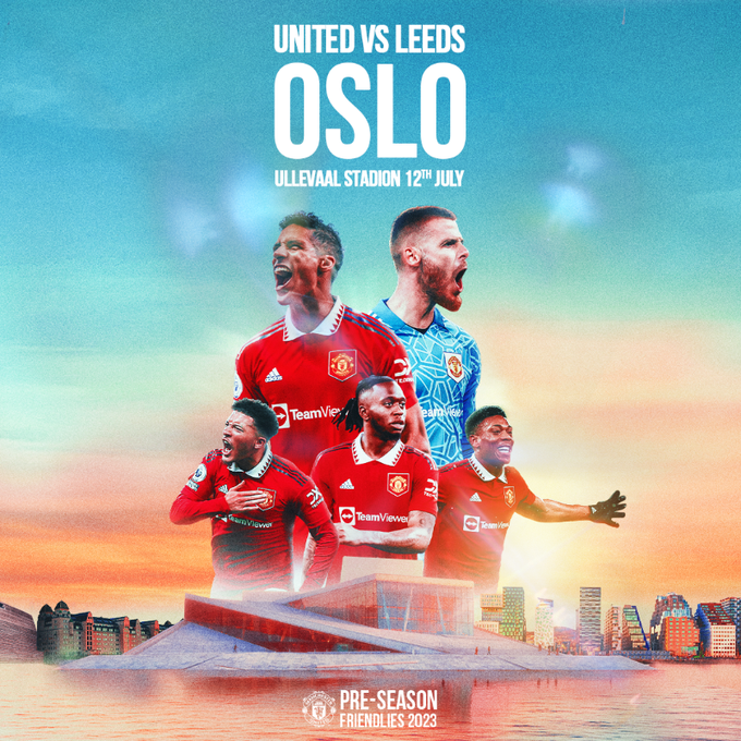 MUTV_GO's tweet photo. Bringing a historic rivalry to Norway! 🇳🇴

🔴🆚⚪
📍Ullevaal Stadium
📆 Wednesday 12 July

more:📺📷@MUTV_GO  |  #MUTV_GO

#MUFC  |  #ManUtd | #MUTOUR23 https://t.co/fXXCxU9d09