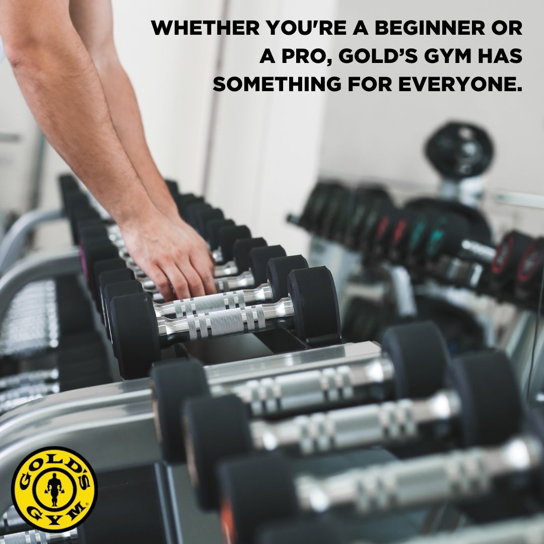 Whether you're a beginner or a pro, Gold’s Gym has something for everyone. #GoldsGym #HealthyLifestyle #GymMotivation #GoldsGymFitness #WorkOutWithGoldsGym