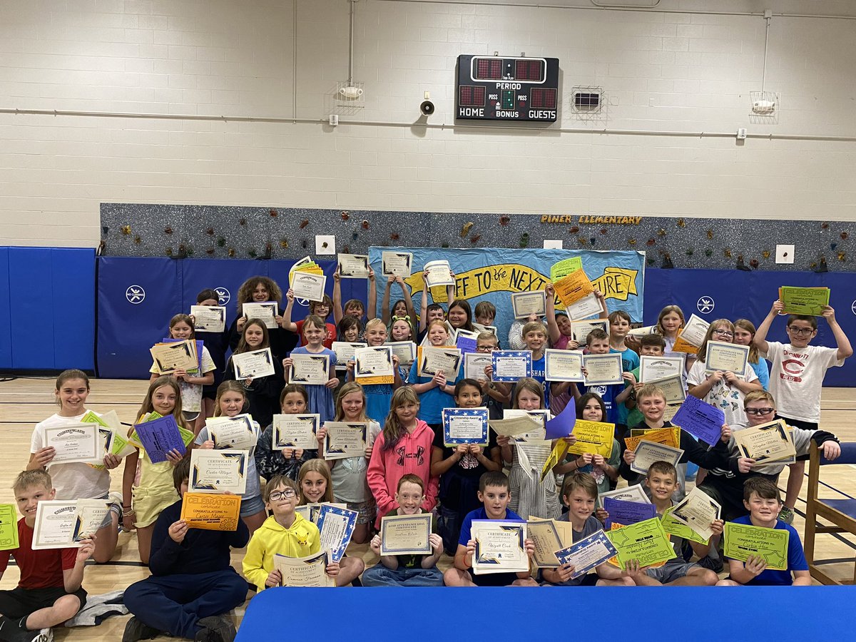 Celebrating the end to a successful 2022-23 school year with K-4 awards! Way to go Piner Panthers! I can’t wait to celebrate our 5th graders tonight. #ProudPrincipal @TheKCSD