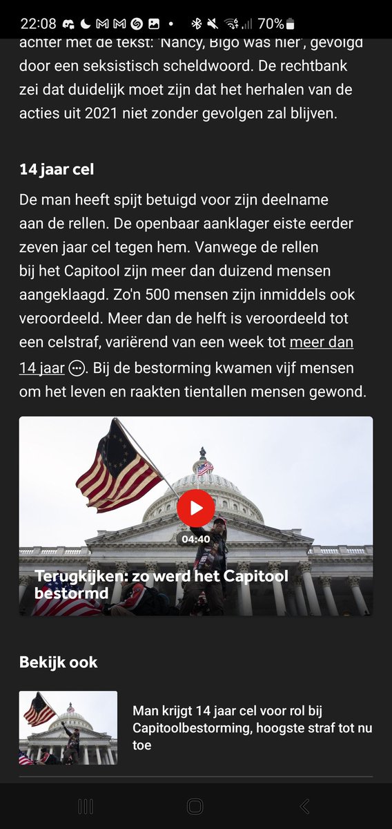 BdBruijn's tweet photo. @NOScommunicatie in twee artikelen over de bestorming van het Capitool vandaag staan tegenstrijdige aantallen m.b.t. de uitgesproken veroordelingen. Het betreft de artikelen gepubliceerd om 04:25 uur (500 veroordelingen) en 21:44 uur (300 veroordelingen) zie foto's https://t.co/RrQ95tILiY