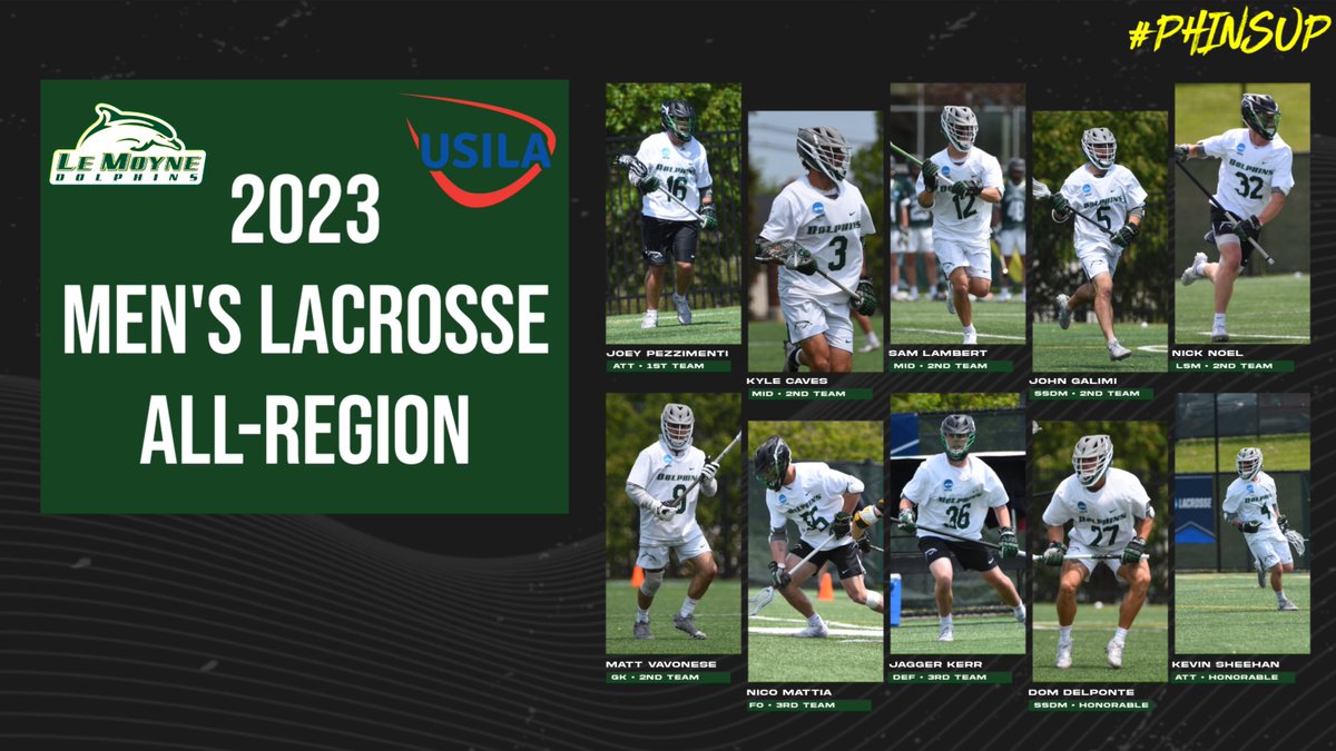 Congrats to our 10 guys honored by the USILA with All-Region accolades! #PhinsUp 

lemoynedolphins.com/news/2023/5/22…