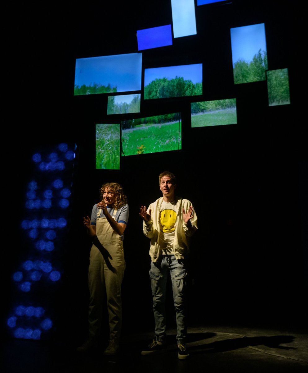 lizonstage's tweet photo. Fame and fortune in the digital world: Liam Salmon's  Subscribe or Like taps into milliennial ambition, at @WorkshopWest. 12thnight learned a lot talking to the playwright in this PREVIEW: https://t.co/aQTTVL9FoR @salmliam #yegtheatre #yegarts #yeg https://t.co/BCXkm0LFRR