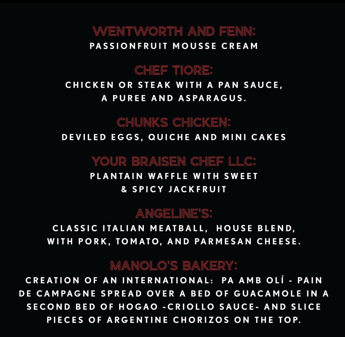 Feast your eyes on this delicious lineup that you will experience on June 3rd at our festival.

Your ticket includes unlimited food, cocktail, wine &amp; craft brew tastings 

Tickets: CraveCLR.org