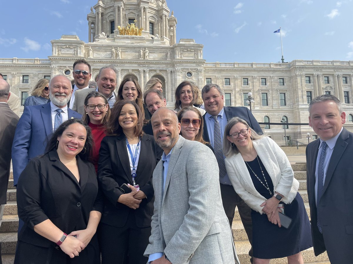 One of my favorite parts of my job is getting to work and learn alongside <a href="/GovTimWalz/">Governor Tim Walz</a> <a href="/LtGovFlanagan/">Lt. Governor Peggy Flanagan</a> cabinet members. Fun to celebrate historic legislative wins with them yesterday and excited to get to down to work implementing transformational new laws.