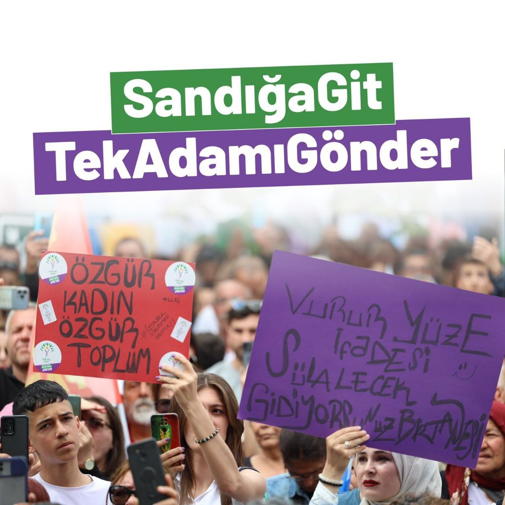 Rojava1Rojava's tweet photo. Umutsuzluğa yer yok, çünkü çoğuz kalabalığız!
Tek adam rejimine son vermek için sandığa gidip oyumuzu kullanalım.
#SandığaGitTekAdamıGönder https://t.co/kxAxe98LVI