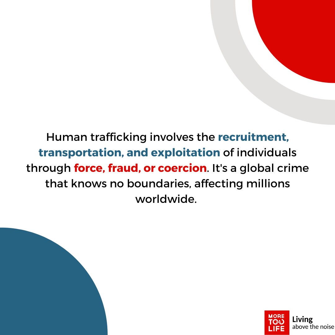 Human trafficking: a global crime without boundaries. Join us to #EndHumanTrafficking, spread awareness, empower survivors, and strive for a world free from chains. #KnowTheFacts #BreakTheChains #AwarenessMatters #TogetherWeCan #MoreTooLife