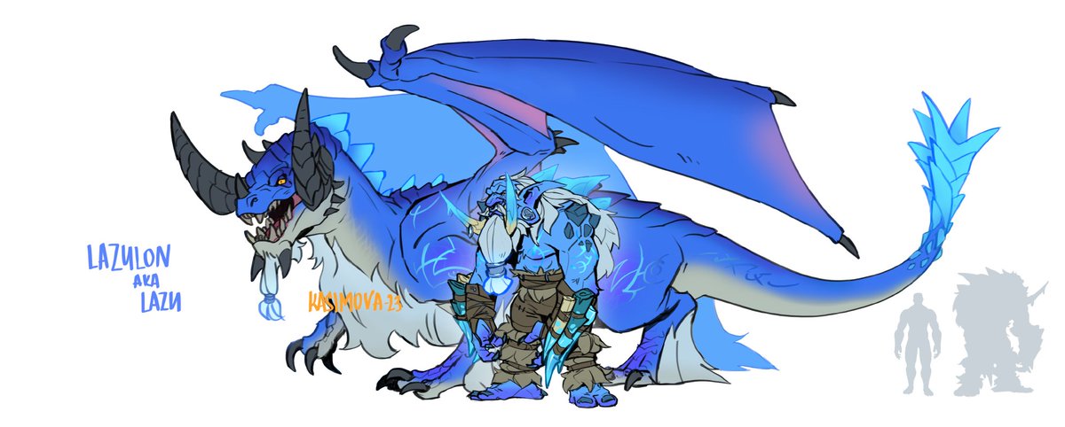 With new blue dragonflight questline that came out (which was amazing btw) I decided to update design for my Blue dragon!