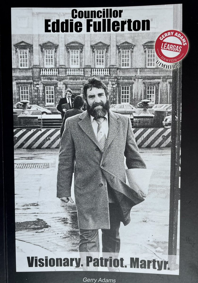 GerryAdamsSF's tweet image. Have just arrived at Lake of Shadows hotel in Buncrana for tonight’s launch of my new Léargas ‘Councillor Eddie Fullerton: Visionary. Patriot. Martyr.’
Donegal Cllr Eddie Fullerton was shot &amp;amp; killed by a UDA death squad in collusion with British state forces on this date in 1991.