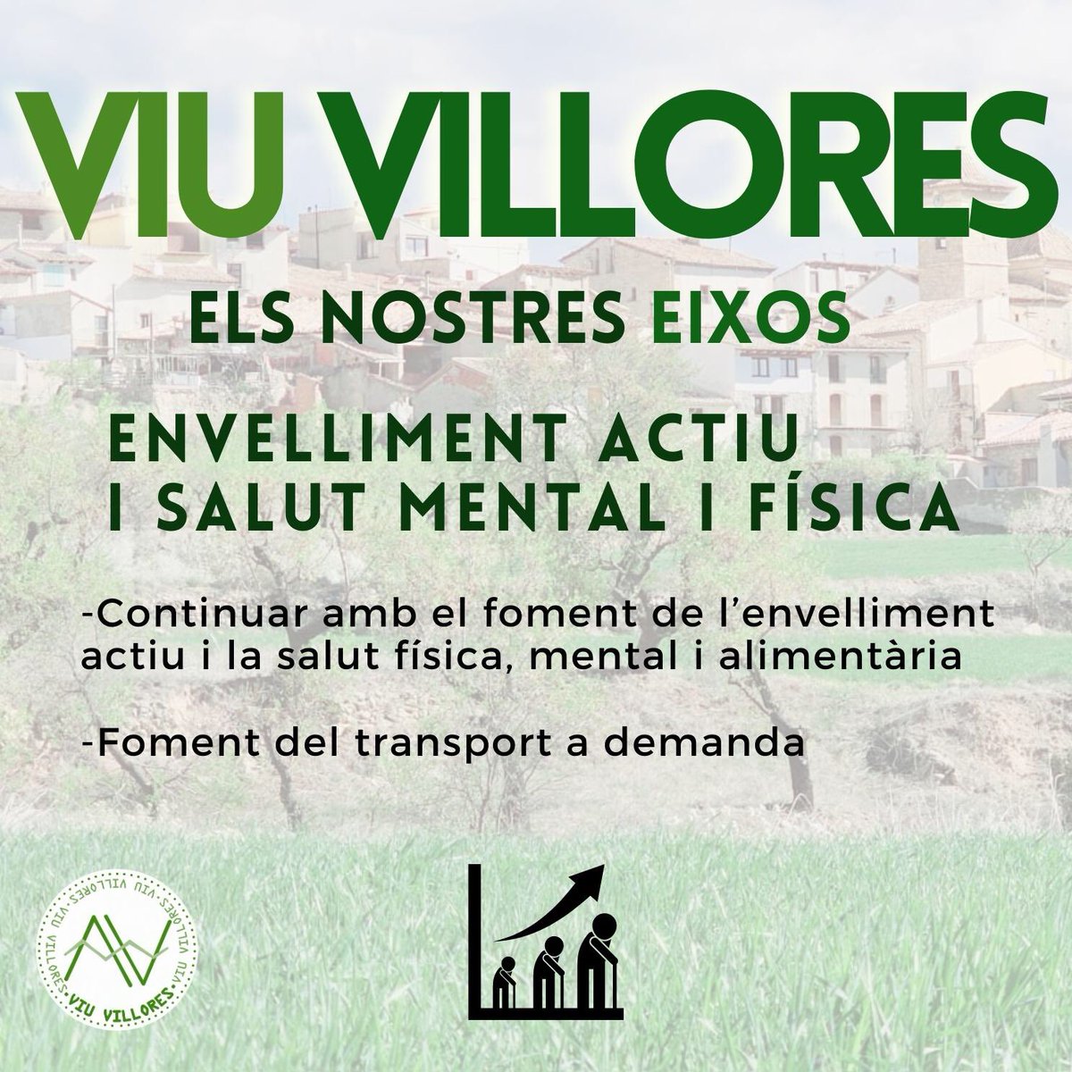 Volem seguir cuidant dels nostres majors i fer de Villores un espai apte per a totes les persones.

#Villores #ViuVillores