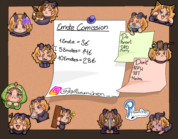 Jule71919673's tweet photo. Emote comission Open!
I wanna thank all my friends who helped me <3 #Art #drawing #draw #Artwork #comission #comissionart #comissionopen #comissiondrawing #comissionorder #comission #comissionsopen #comissionsdrawing #comissions #Emotecomissions https://t.co/qq8d19vHdO
