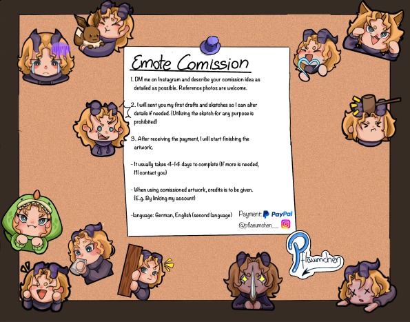 Jule71919673's tweet photo. Emote comission Open!
I wanna thank all my friends who helped me <3 #Art #drawing #draw #Artwork #comission #comissionart #comissionopen #comissiondrawing #comissionorder #comission #comissionsopen #comissionsdrawing #comissions #Emotecomissions https://t.co/qq8d19vHdO