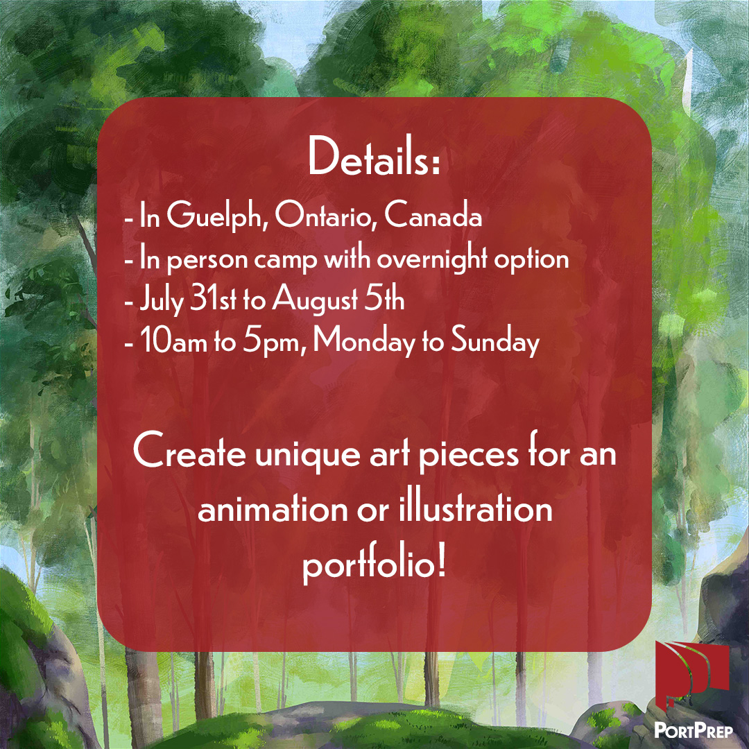 Check out our #animation summer camp! Visit our website or email portprep1@gmail.com for more details.    

portprep.com/summer-animati…

#SummerCamp #art #portfolio
