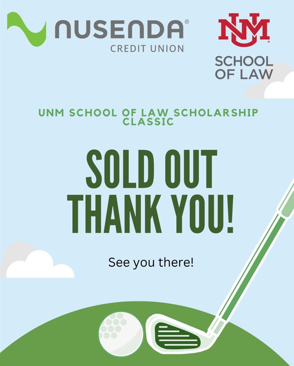Thank you to our Eagle sponsors! Ben Sherman Law, Armstrong Roth Whitley Johnstone, Peifer Hanson Mullins & Baker, Keller & Keller, YLAW, Adams + Crow, and Rodey Law Firm. Stay tuned for more sponsor updates. #nusendacu #unmlawscholarshipclassic