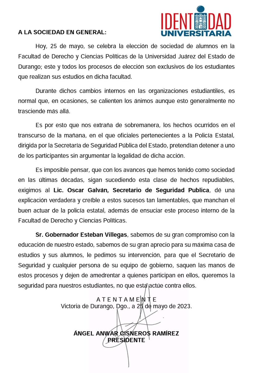 AnwarCR's tweet photo. Urge aclaración por parte de las autoridades...

@CEOMarcosOrtiz @carlosvargas941 @AlejandroFdelaP @AnguloInforma @DavidMendivilg @Hectorsoto8 @ElPurgatorioDgo @ElSoldeDurango @ivansottoh @JulioGalindoG @oritanogrcs @heber_noti121ed @heber_GH @Canal12Dgo @canal10durango https://t.co/KCs1vNcgG0