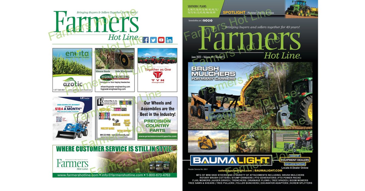 The latest issue of Farmers Hot Line Southern/Plains issue is now available online. 
#rubbertrack #tires secure.viewer.zmags.com/publication/84…
