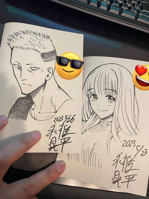 ファンボックス支援者様に送るサイン本描き描きしました。
週明けくらいに発送します。

まだ献本余ってるので、余裕があったらまたサイン本プレゼント企画やるかもです 