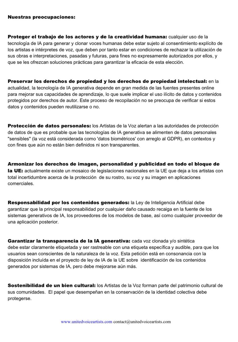 adoma_es's tweet photo. ADOMA, junto con otros sindicatos y asociaciones a nivel mundial, lanza UVA: una agrupación que nace del esfuerzo por proteger y preservar lo artístico ante lo artificial. 

https://t.co/X7djDyw1VR

#NoRobenNuestrasVoces https://t.co/gOl70PbgHO