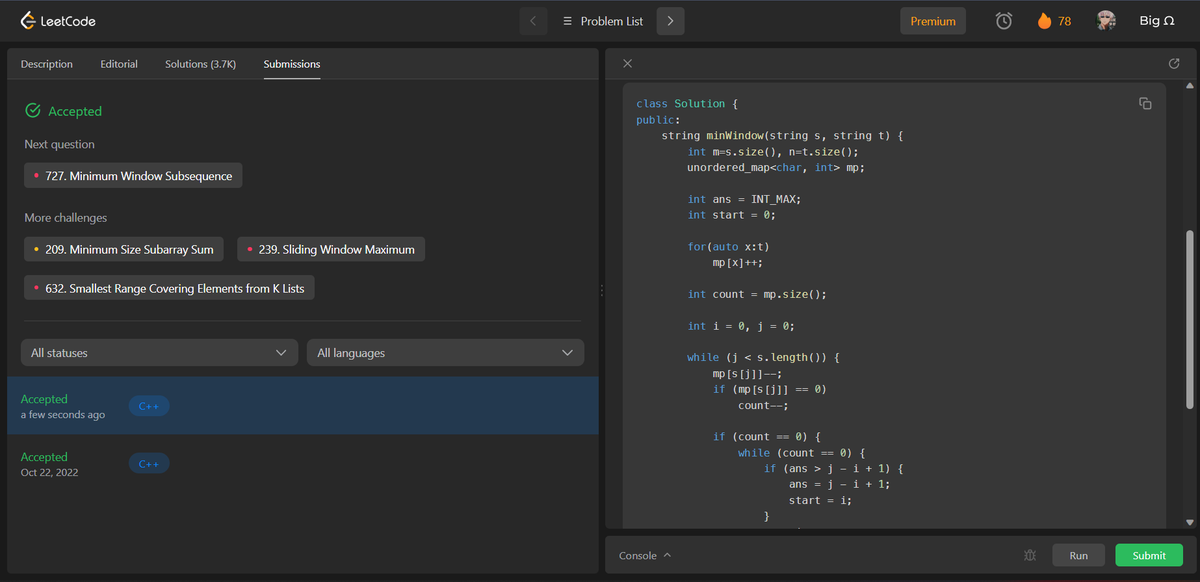 ArijitThisis's tweet photo. Day (14/100) #100DaysOfCode with
@yesiamtechjc @RuidasSathi
@Roumodip456
@SujataP47223391
@nishu__priya08

Problem: Minimum window substring

Posting the code here: https://t.co/m3RuQ8kFub… https://t.co/r0obY5x2xz