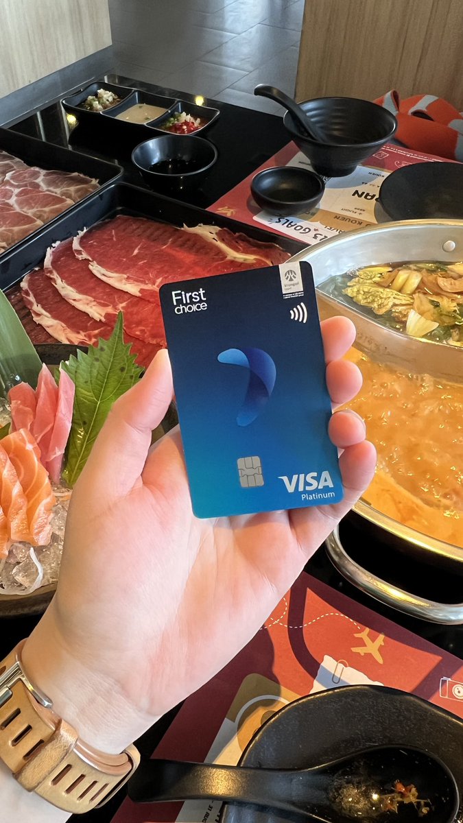 g1677851's tweet photo. ใครกำลังมองหาบัตรเครดิตที่ตอบโจทย์สายแดก สายกิน buffet ตอนนี้ #บัตรเครดิตเฟิร์สช้อยส์ ใช้กับร้านที่ร่วมรายการ รับคะแนนสะสม x5 เท่า คุ้มมากกกก ฟินเกิน คะแนนพุ่งทะยานไปพร้อมน้ำหนัก แถมใช้คะแนนแลกเครดิตเงินคืนเพิ่มได้ด้วย #FirstChoiceFoodie #FirstChoice https://t.co/X3YeoxblnO