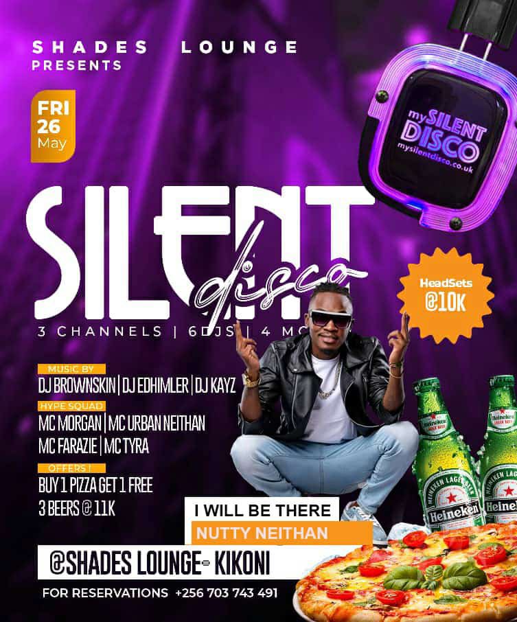 Dont call me tomorrow as i el be with my woman @shadeskikoni for the #silentdisco first edition of its kind 🔥🔥🔥🔥🔥. #shadeslounge