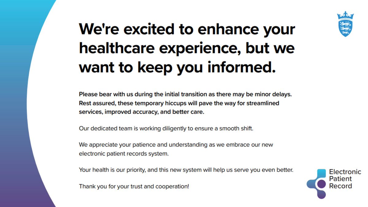 Out of hours GP services are available through the Jersey Doctors on Call service. Thank you for your understanding! (2/2)
Visit: bit.ly/3IBIUVp
<a href="/EprJersey/">EPRJersey</a>