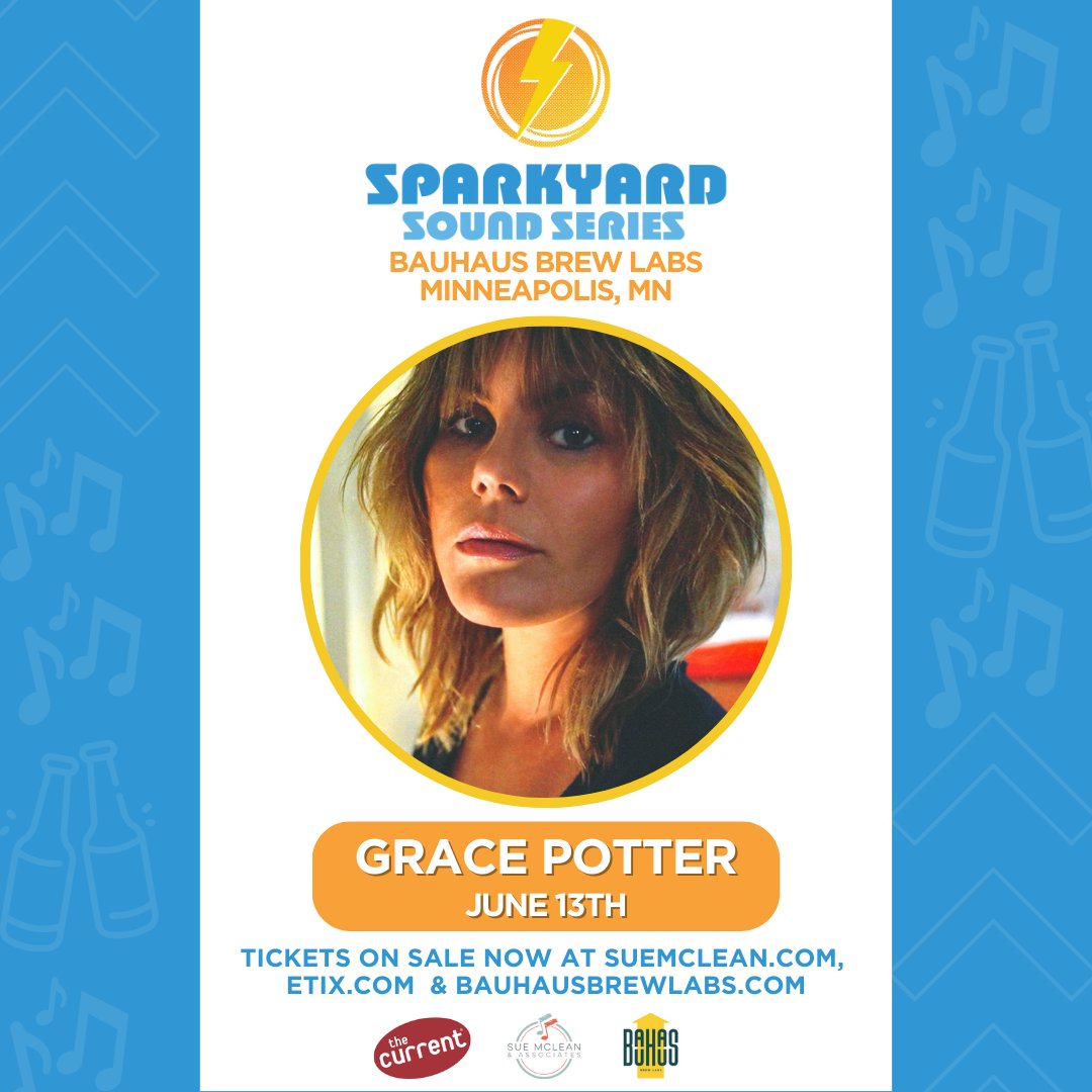 efetusmpls's tweet photo. The Sparkyard Sound Series at @BauhausBrewLabs  starts Tuesday, June 13th with @gracepotter and special guest @kissthetiger1, and we have a pair of tickets to give away! RT to ETW and we'll pick a winner Friday at 1pm. 
https://t.co/dAq602Buue https://t.co/GBuDPS4wRn