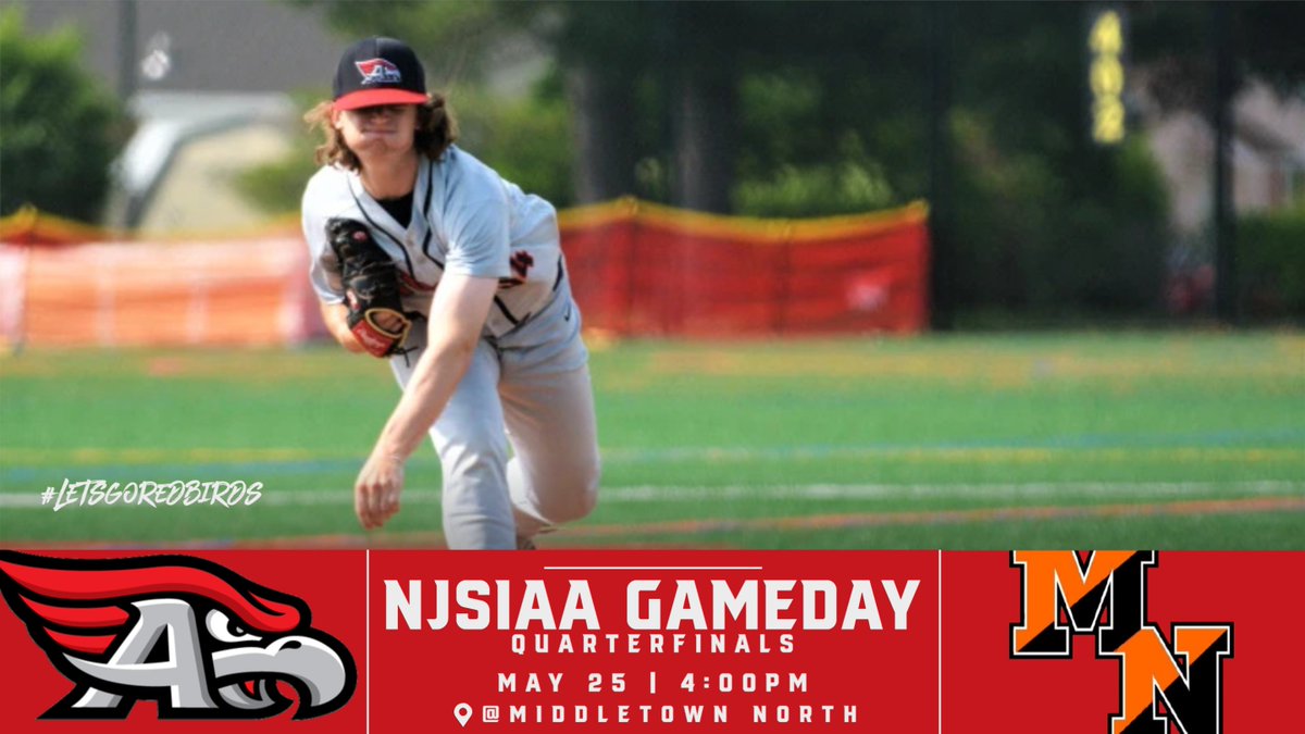 ATownRedbirds's tweet photo. โพ #6 Redbirds travelling to #3 Middletown North today for their @NJSIAA CJ3 Quarterfinals game - first pitch is at 4pm. #letsgoredbirds
@pae_allentownhs @ufrsdsuper @AHSBaseballNJ https://t.co/t6KxzlSjB6