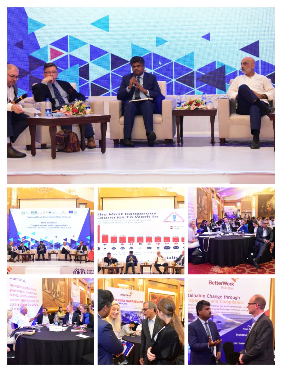 SHRC_official's tweet image. Textile &amp;amp; Ready-Made Garment Industry Forum, organized by ILO-IFC, to shape a sustainable future for the industry. Key stakeholders discuss challenges, opportunities, and government plans. Valuable insights from industry experts and leading companies.  #TextileForum #ILO #SHRC