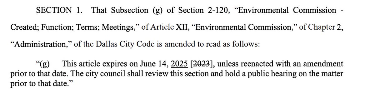 Perfect. Dallas City Hall is so afraid of public comment it cancelled the scheduled sunset hearing for the Dallas Env. Commission without telling anyone they were doing so. Hiding from constituents and using unannounced stealth amendments is the opposite of environmental justice.