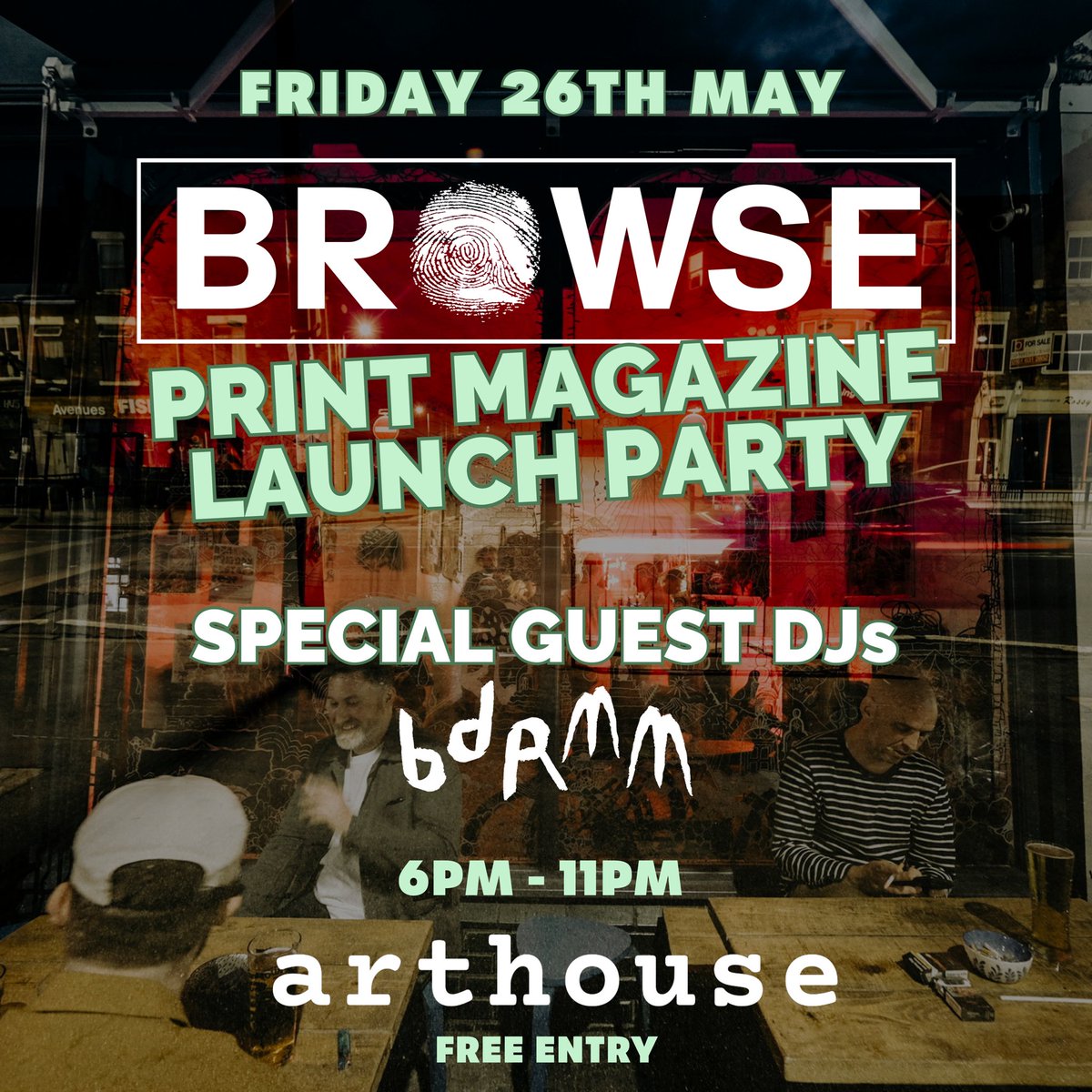 BROWSE BACK IN PRINT

FIRST DROP: @arthousehull 
TOMORROW 6PM 

Special guest DJs <a href="/smellybdrmm/">bdrmm</a>

FREE ENTRY 

#BrowseHull #BrowseMag #Hull #HullCreatives #HullIndependents #HullMusic #PrintMagazine