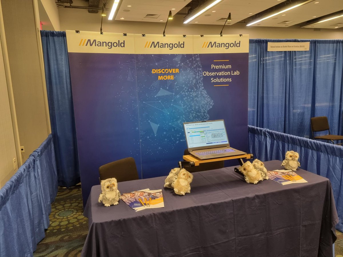 The Mangold booth is already prepared. And we look forward to many interesting discussions.
Association for Psychological Science
@PsychScience
 #aps23dc

bit.ly/45sQJGD

#coding #observationstudies #video #observation #videoanalysis #behaviorresearch