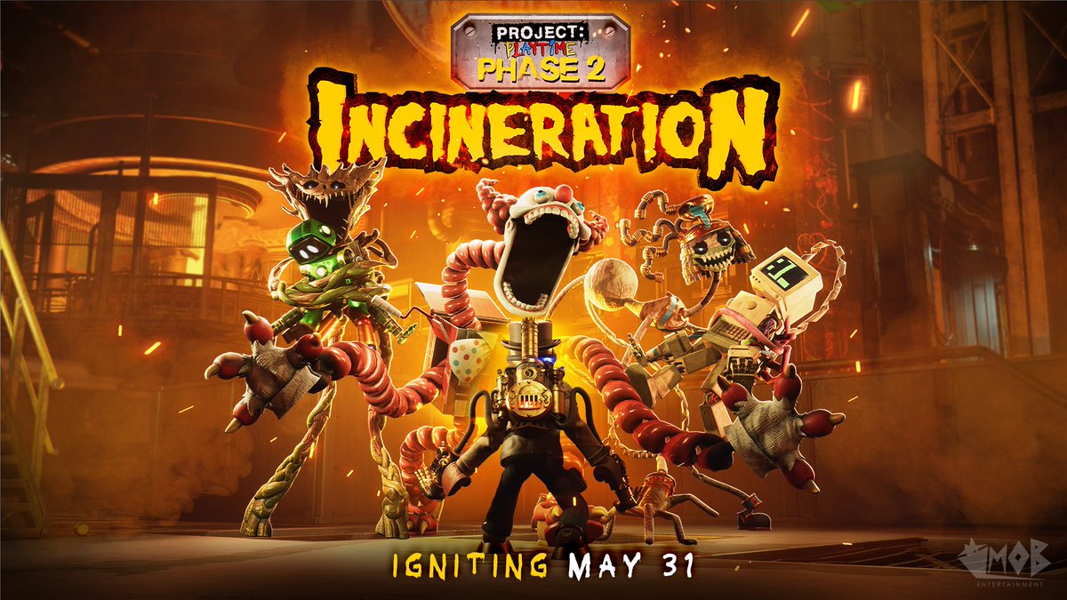 Poppy Playtime News on X: (PROJECT PLAYTIME NEWS  10/18/2023) Phase 2:  Incineration is slowly coming to a close on October 25th, 2023. Make sure  to collect all your rewards before Phase