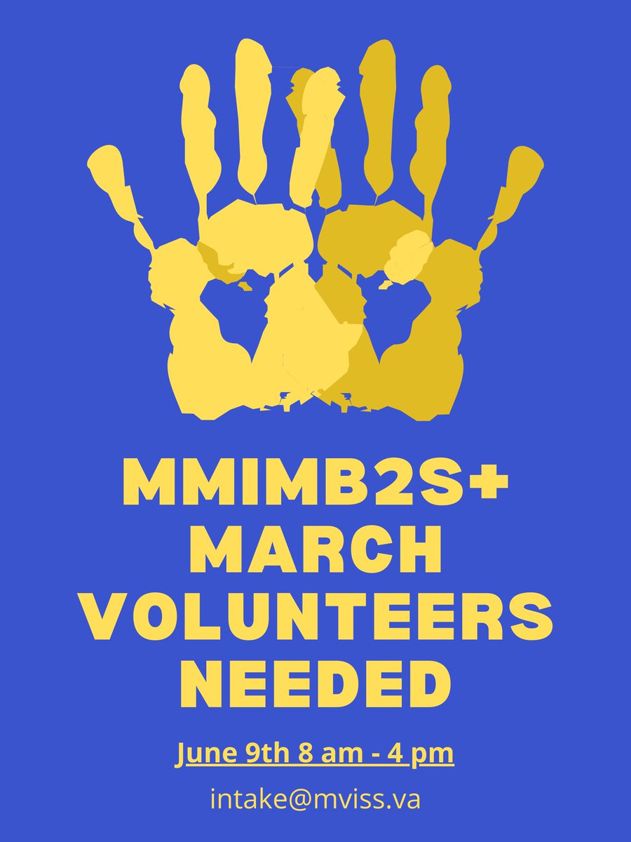 IndigenousMetro's tweet photo. We are seeking volunteers for the MMIMB2S+ march June 9th 8 am - 4 pm. It is not necessary to volunteer for the whole day. We have plenty of roles to fill to make this a safe and successful event.
Email intake@mviss.ca to add your name to the volunteer list! Please share!!!! https://t.co/I07T5faH1V