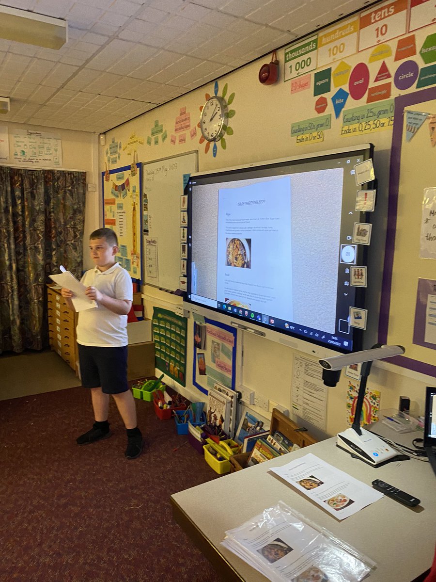 NormantonCommon's tweet photo. During the pierogi cooking, the rest of the Brownlees were treated to something unique. Well done to our two presenters, who confidently taught us about their native countries. There was a jazzy PowerPoint, great information and a tricky quiz 👏🏼 #activecommunicators https://t.co/NHuHD3thK9