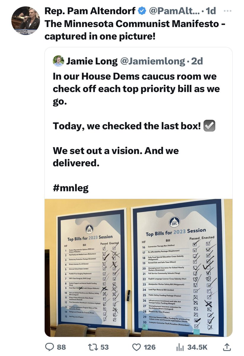 LizLeeMN's tweet photo. .@PamAltendorf doesn’t know many of us in #mnleg had family members who died fighting communism -like me! What our #DFL trifecta did to improve the lives of all Minnesotans -without her help- is very different. 
🙋🏻‍♀️I’m proud to make sure our kids are fed &amp; our neighbors have homes https://t.co/w2gkOo3Qif