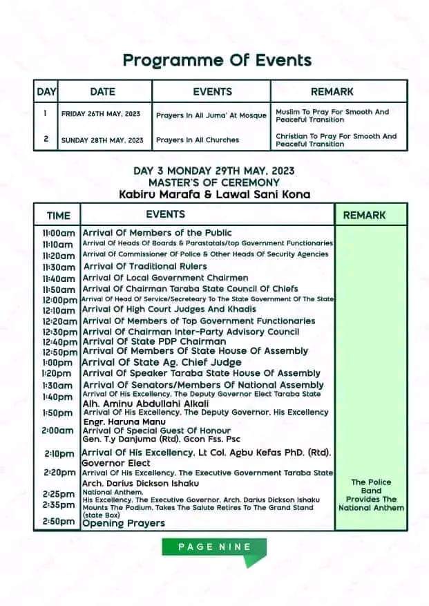 Gassol0001's tweet image. This is how it will go!

Be our guest, Taraba State is going to be great, May Allah protect you Lt Col. @hon_kefas 

#ThinkingForward