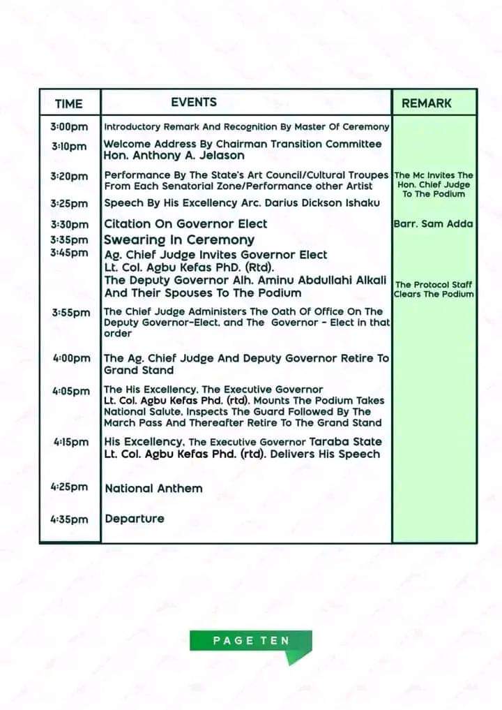 Gassol0001's tweet image. This is how it will go!

Be our guest, Taraba State is going to be great, May Allah protect you Lt Col. @hon_kefas 

#ThinkingForward